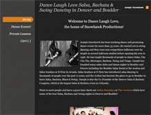 Tablet Screenshot of dancelaughlove.com